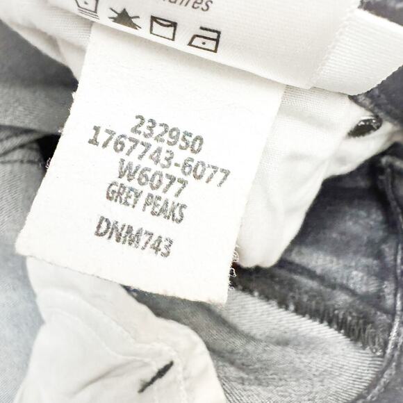 Paige Hoxton Ankle Grey Peaks Charcoal Gray Wash Denim Skinny Jeans Size 27 - Picture 7 of 8